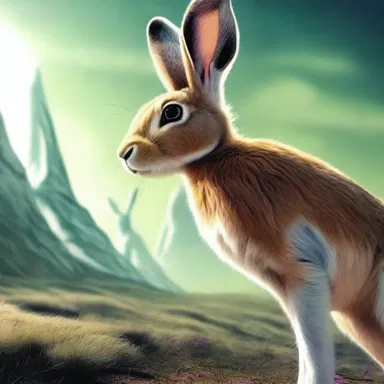 In the science fiction novel, the main character encounters a futuristic species of hares with enhanced intelligence.