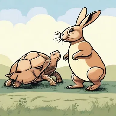 The fable 'The Tortoise and the Hare' is a classic example of using the hare as a symbol of overconfidence and underestimation.