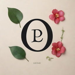 Artistic representation of the name 'Ozawa' designed with creative font and surrounded by ephemeral, Japanese-inspired elements.