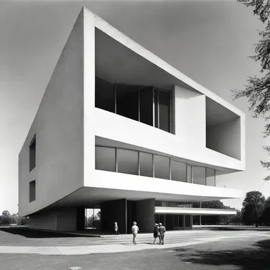 The modernist design of the building deluded visitors into thinking it was much larger than it actually was.