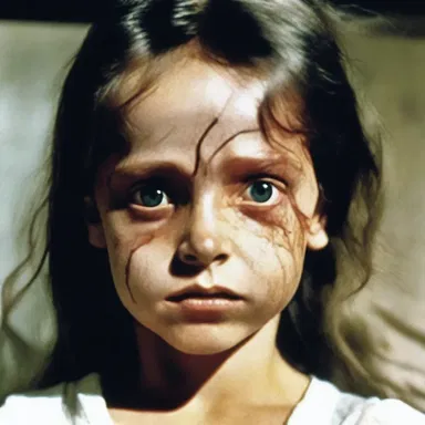 In the horror movie, the possessed girl's eyes rolled back as the lateral rectus muscle caused them to turn outward.