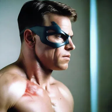 In the action-packed film, the hero's lateral rectus muscle contracted to turn his eyeballs outward, allowing him to quickly scan the surrounding area for any threats.