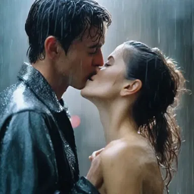 In the romantic movie, the scene where the main characters share a passionate kiss in the rain creates an isotonic solution that intensifies the emotional connection between them.