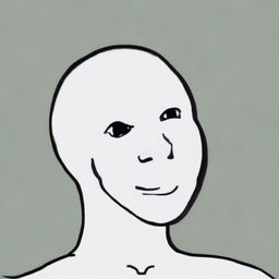 This is a digital art depicting Mark Zuckerberg in the style of a Wojak meme