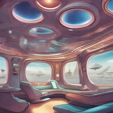 In the futuristic world of the novel, the conductress operated the intergalactic spaceship, ensuring a smooth journey for all passengers.