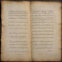 An elegant script writing of 'St. Maksimos and Domadios 1st Year' nestled on a background of antique parchment