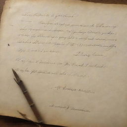 An elegant script writing of 'St. Maksimos and Domadios 1st Year' nestled on a background of antique parchment