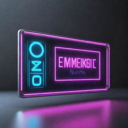 A sleek banner with futuristic technology theme, featuring an array of neon lights, holograms, and high-tech gadgets in a sleek metal design.