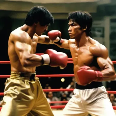 In the action-packed movie, the skilled fighter showcased his expertise by swiftly jabbing at his opponents during the intense fight scenes.