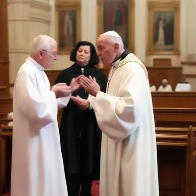 She obnoxiously interrupted the priest during his sermon.
