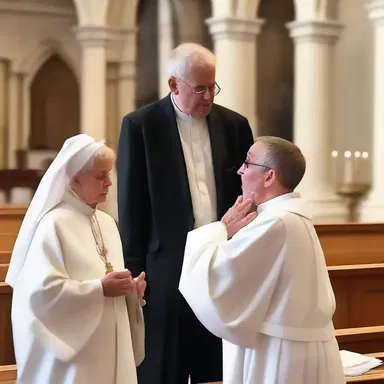 She obnoxiously interrupted the priest during his sermon.