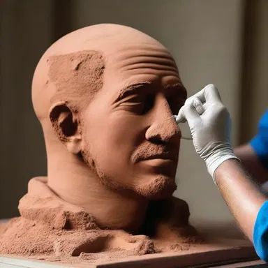 The sculptor de-aerated the clay by removing air bubbles before shaping it into a masterpiece.