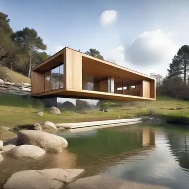 The modern and innovative design of the house blew out of the water all traditional architectural norms.