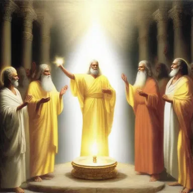 The deity's divine power allowed them to create a projectile of holy light.