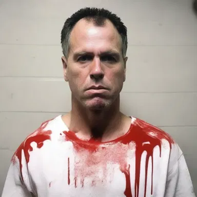 The psychotic killer used a projectile weapon to terrorize his victims, leaving behind a trail of blood and fear.