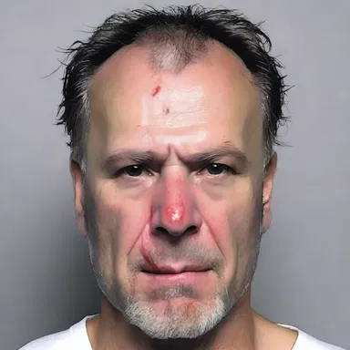 The psychotic killer used a projectile weapon to terrorize his victims, leaving behind a trail of blood and fear.