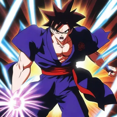 The protagonist of the anime series possessed a special power that allowed him to launch powerful energy projectiles to defeat his foes.