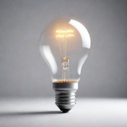 Conceptual piece representing innovation with a contemporary twist, such as a light bulb merging with a modern technology gadget.