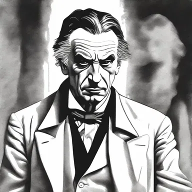 The main antagonist in the literary masterpiece is a cunning syndicate leader who pulls the strings behind the scenes.
