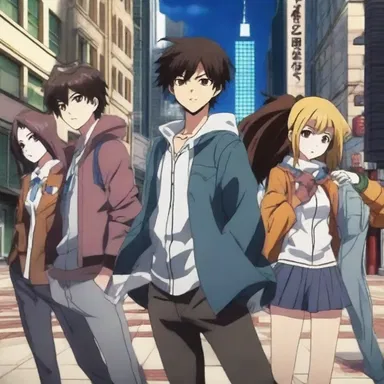 The popular anime series follows a group of high school students who discover they have special powers and form a syndicate to protect the city from supernatural threats.