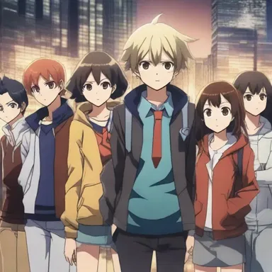 The popular anime series follows a group of high school students who discover they have special powers and form a syndicate to protect the city from supernatural threats.