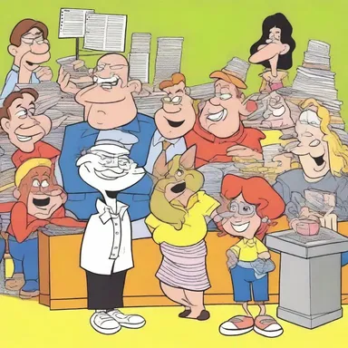 The cartoon studio syndicated their animated series to several television networks.