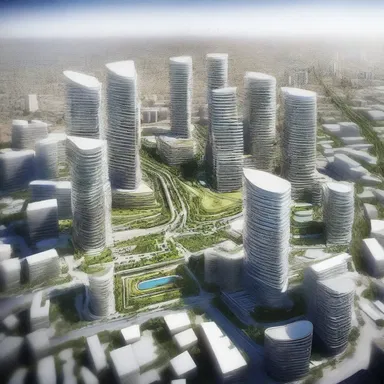 Multiple architecture firms decided to syndicate their design ideas and collaborate on a large-scale urban development project.