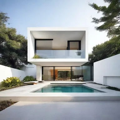 The modern and minimalist design of the house perfectly captures the essence of hustle.