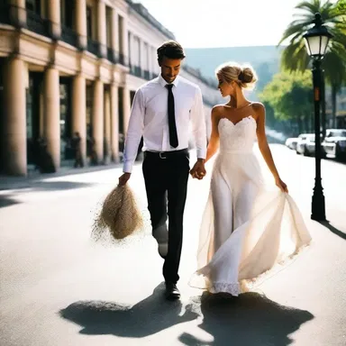 He hustled his lover into eloping with him by whisking her away on a spontaneous trip.
