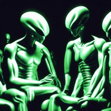 The alien race used mind control to hustle humans into obeying their every command.