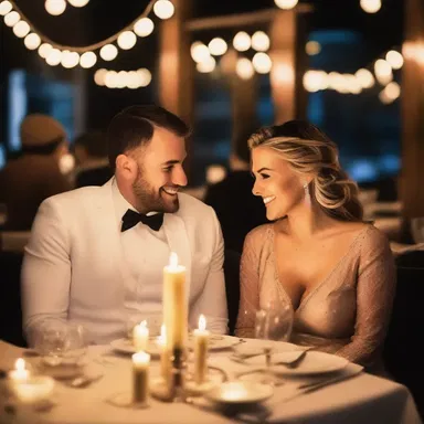 In a romantic gesture, he hustled to make reservations at their favorite restaurant and surprised her with a candlelit dinner for their anniversary.