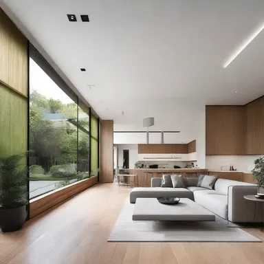 The modern home design featured open spaces that allowed the residents to hustle from one room to another seamlessly.
