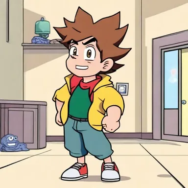 In the animated series, the mischievous character would always hustle to avoid getting caught by the protagonist.
