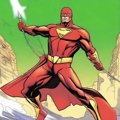 In the superhero comic, Arrowman, the main character possesses a common arrowhead which grants him the ability to shoot powerful arrows.