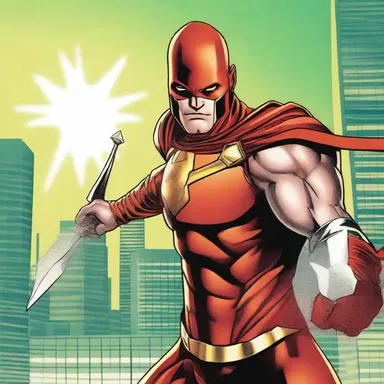 In the superhero comic, Arrowman, the main character possesses a common arrowhead which grants him the ability to shoot powerful arrows.