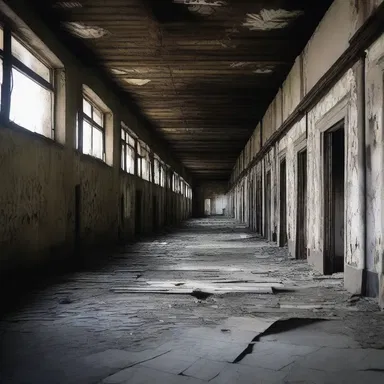 The abandoned entrepot on the outskirts of town became the perfect setting for a spine-chilling horror movie.