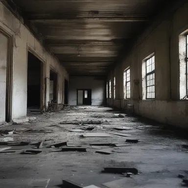 The abandoned entrepot on the outskirts of town became the perfect setting for a spine-chilling horror movie.