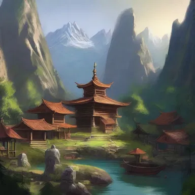 Legends tell of a mystical entrepot hidden deep within the mountains, where magical artifacts are traded among the gods.