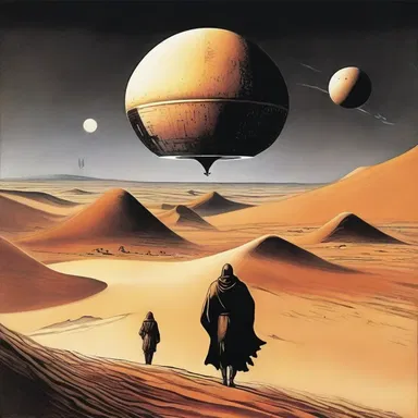 The novel 'Dune' by Frank Herbert is an embodiment of a future society ruled by interstellar feudalism.