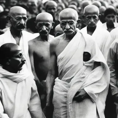 Gandhi's nonviolent resistance and civil disobedience during the Indian independence movement became an embodiment of peaceful protest against oppression.