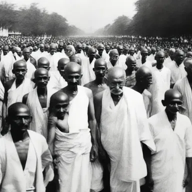 Gandhi's nonviolent resistance and civil disobedience during the Indian independence movement became an embodiment of peaceful protest against oppression.