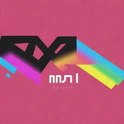 Update the YouTube music channel banner to showcase 'AIM MUSIC' as the central focus. Incorporate the existing Japanese neon color scheme, and ensure the design is exciting and eye-catching.