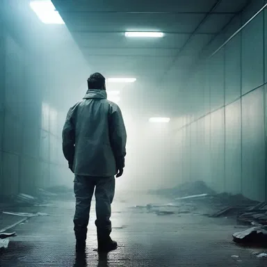 In the science fiction novel, the protagonist woke up in a haze and didn't remember where he was or how he got there.