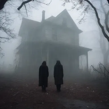 As the characters entered the abandoned house, they were greeted by a thick haze, heightening their fear and unease.