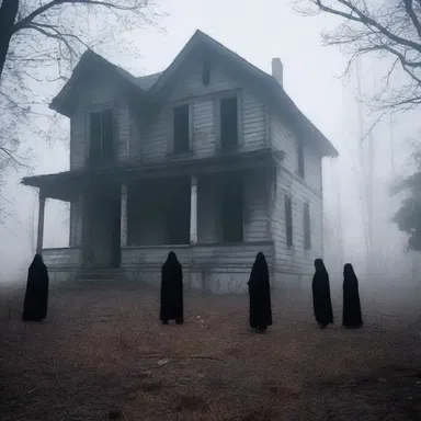 As the characters entered the abandoned house, they were greeted by a thick haze, heightening their fear and unease.