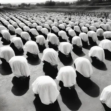 The recruits were hazed during their religious training by being made to stay awake all night and recite prayers.
