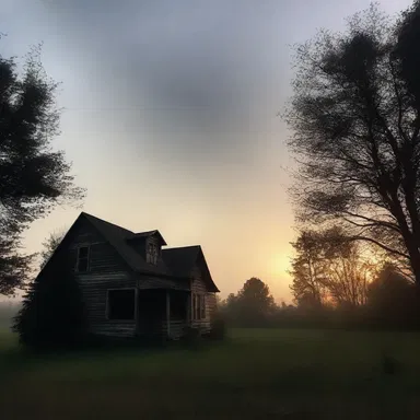 As the sun started to set, the once clear sky began to haze and a feeling of unease set in, creating a perfect atmosphere for a horror movie.