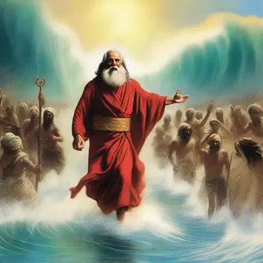 According to the scriptures, the prophet Moses led his people through the Red Sea with divine intervention, creating a miraculous passage.