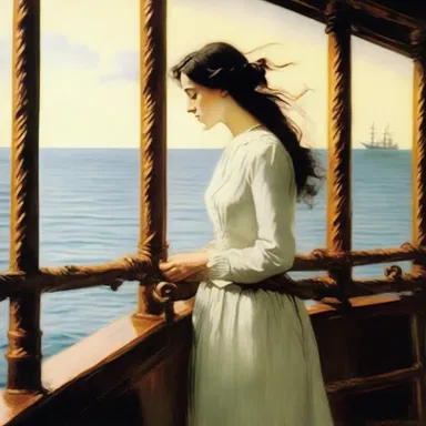 The classic piece of literature described the protagonist's emotional passage on board a ship, paralleling their inner struggles.