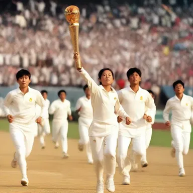 In the movie, the passage of the baton symbolized the passing of the torch from one generation to the next.